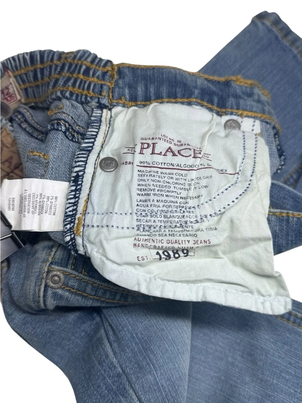 The Children's Place Baby Girl Flare Jeans Size 12 Months Stretch Denim NWT